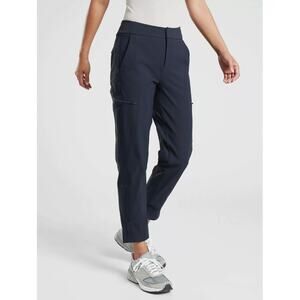Athleta Wander Hybrid Pants in Navy 982341 // 2 Petite
